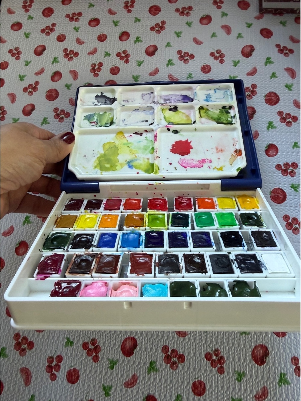 Holbein HPN Watercolor Paint Set with Mixing Palette - 36 + 6 colors